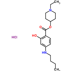 78308-37-9  1-ethylpiperidin-4-yl 4-(butylamino)-2-hydroxybenzoate hydrochloride