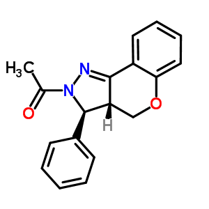 78431-36-4  (3S,3aR)-2-acetyl-3-phenyl-2,3,3a,4-tetrahydrochromeno[4,3-c]pyrazole