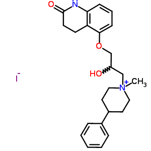 78484-03-4  1-{2-hydroxy-3-[(2-oxo-1,2,3,4-tetrahydroquinolin-5-yl)oxy]propyl}-1-methyl-4-phenylpiperidinium iodide