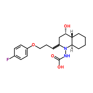 78778-28-6  [(4S,4aR,8aR)-2-[3-(4-fluorophenoxy)propyl]-4-hydroxyoctahydroquinolin-1(2H)-yl]carbamic acid