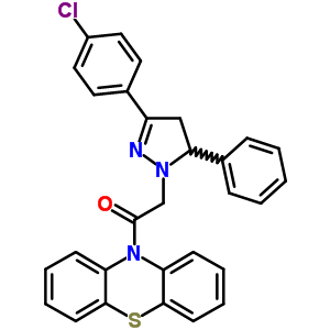 78807-79-1  10-{[3-(4-chlorophenyl)-5-phenyl-4,5-dihydro-1H-pyrazol-1-yl]acetyl}-10H-phenothiazine