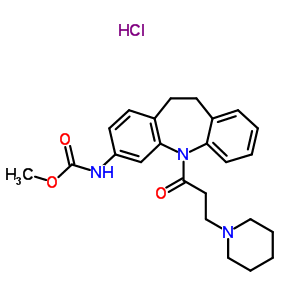 78816-53-2  methyl [5-(3-piperidin-1-ylpropanoyl)-10,11-dihydro-5H-dibenzo[b,f]azepin-3-yl]carbamate hydrochloride