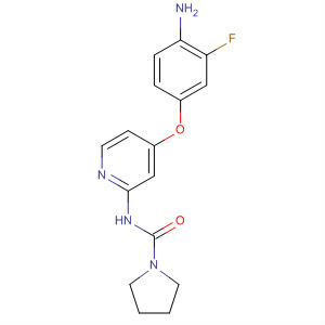 864245-59-0  1-Pyrrolidinecarboxamide, N-[4-(4-amino-3-fluorophenoxy)-2-pyridinyl]-