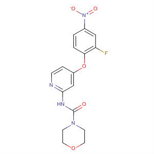 864245-86-3  4-Morpholinecarboxamide, N-[4-(2-fluoro-4-nitrophenoxy)-2-pyridinyl]-