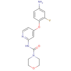 864245-87-4  4-Morpholinecarboxamide, N-[4-(4-amino-2-fluorophenoxy)-2-pyridinyl]-
