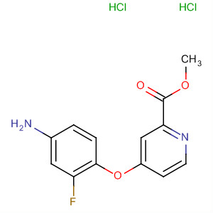 864245-92-1  2-Pyridinecarboxylic acid, 4-(4-amino-2-fluorophenoxy)-, methyl ester,dihydrochloride