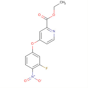 864245-98-7  2-Pyridinecarboxylic acid, 4-(3-fluoro-4-nitrophenoxy)-, ethyl ester