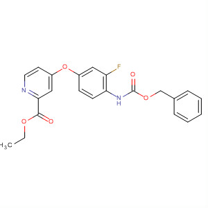 864245-99-8  2-Pyridinecarboxylic acid,4-[3-fluoro-4-[[(phenylmethoxy)carbonyl]amino]phenoxy]-, ethyl ester