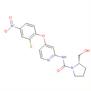 864247-18-7  1-Pyrrolidinecarboxamide,N-[4-(2-fluoro-4-nitrophenoxy)-2-pyridinyl]-2-(hydroxymethyl)-, (2S)-