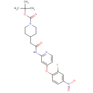 864247-63-2  1-Piperidinecarboxylic acid,4-[2-[[4-(2-fluoro-4-nitrophenoxy)-2-pyridinyl]amino]-2-oxoethyl]-,1,1-dimethylethyl ester