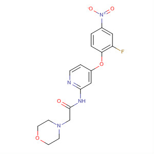 864247-66-5  4-Morpholineacetamide, N-[4-(2-fluoro-4-nitrophenoxy)-2-pyridinyl]-