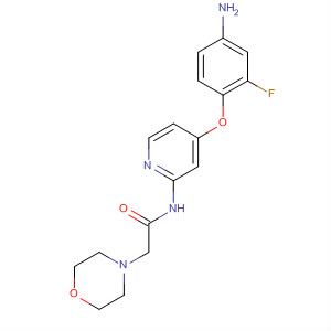 864247-67-6  4-Morpholineacetamide, N-[4-(4-amino-2-fluorophenoxy)-2-pyridinyl]-