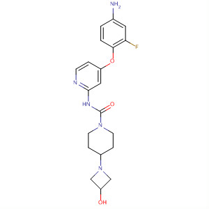 864247-99-4  1-Piperidinecarboxamide,N-[4-(4-amino-2-fluorophenoxy)-2-pyridinyl]-4-(3-hydroxy-1-azetidinyl)-