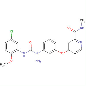 864271-26-1  2-Pyridinecarboxamide,4-[3-[2-[[(5-chloro-2-methoxyphenyl)amino]carbonyl]hydrazino]phenoxy]-N-methyl-