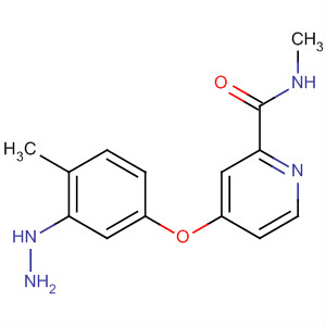 864272-37-7  2-Pyridinecarboxamide, 4-(3-hydrazino-4-methylphenoxy)-N-methyl-