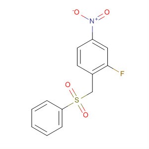 86434-28-8  Benzene, 2-fluoro-4-nitro-1-[(phenylsulfonyl)methyl]-