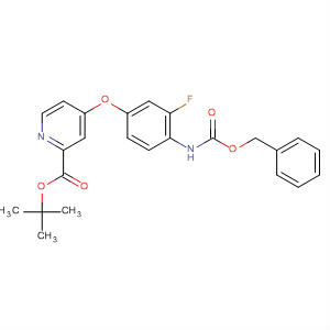 864441-09-8  2-Pyridinecarboxylic acid,4-[3-fluoro-4-[[(phenylmethoxy)carbonyl]amino]phenoxy]-,1,1-dimethylethyl ester