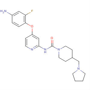 864441-61-2  1-Piperidinecarboxamide,N-[4-(4-amino-2-fluorophenoxy)-2-pyridinyl]-4-(1-pyrrolidinylmethyl)-