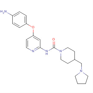 864441-64-5  1-Piperidinecarboxamide,N-[4-(4-aminophenoxy)-2-pyridinyl]-4-(1-pyrrolidinylmethyl)-