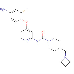 864441-65-6  1-Piperidinecarboxamide,N-[4-(4-amino-2-fluorophenoxy)-2-pyridinyl]-4-(1-azetidinylmethyl)-