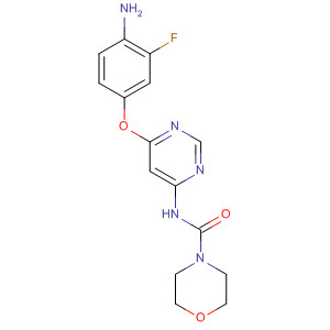 864441-86-1  4-Morpholinecarboxamide,N-[6-(4-amino-3-fluorophenoxy)-4-pyrimidinyl]-
