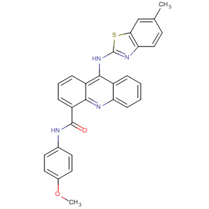 864498-15-7  4-Acridinecarboxamide,N-(4-methoxyphenyl)-9-[(6-methyl-2-benzothiazolyl)amino]-