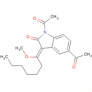 864689-59-8  2H-Indol-2-one, 1,5-diacetyl-1,3-dihydro-3-(1-methoxyheptylidene)-,(3Z)-