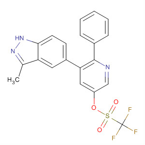 864771-32-4  Methanesulfonic acid, trifluoro-,5-(3-methyl-1H-indazol-5-yl)-6-phenyl-3-pyridinyl ester