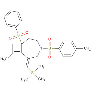 864949-78-0  4-Azabicyclo[5.2.0]non-7-ene,8-methyl-4-[(4-methylphenyl)sulfonyl]-1-(phenylsulfonyl)-6-[(trimethylsilyl)methylene]-, (6Z)-