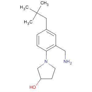 865105-59-5  3-Pyrrolidinol, 1-[2-(aminomethyl)-4-(2,2-dimethylpropyl)phenyl]-