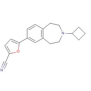 865110-97-0  2-Furancarbonitrile,5-(3-cyclobutyl-2,3,4,5-tetrahydro-1H-3-benzazepin-7-yl)-