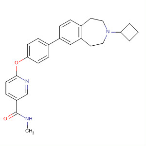 865111-05-3  3-Pyridinecarboxamide,6-[4-(3-cyclobutyl-2,3,4,5-tetrahydro-1H-3-benzazepin-7-yl)phenoxy]-N-methyl-