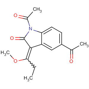 865196-34-5  2H-Indol-2-one, 1,5-diacetyl-1,3-dihydro-3-(1-methoxypropylidene)-