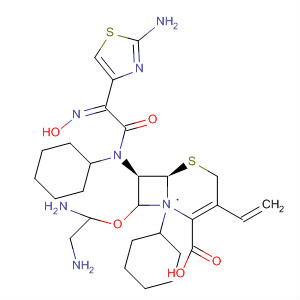 865410-88-4  5-Thia-1-azabicyclo[4.2.0]oct-2-ene-2-carboxylic acid,7-[[(2Z)-(2-amino-4-thiazolyl)(hydroxyimino)acetyl]amino]-3-ethenyl-8-oxo-, (6R,7R)-, compd. with N,N'-dicyclohexyl-1,2-ethanediamine
