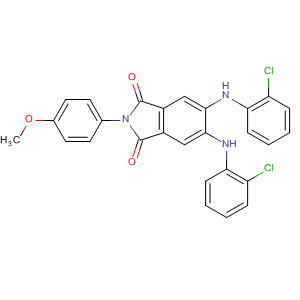 865537-10-6  1H-Isoindole-1,3(2H)-dione,5,6-bis[(2-chlorophenyl)amino]-2-(4-methoxyphenyl)-