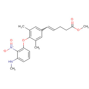 866082-55-5  4-Pentenoic acid,5-[3,5-dimethyl-4-[3-(methylamino)-2-nitrophenoxy]phenyl]-, methyl ester