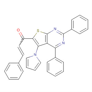 866111-83-3  2-Propen-1-one,1-[2,4-diphenyl-5-(1H-pyrrol-1-yl)thieno[2,3-d]pyrimidin-6-yl]-3-phenyl-