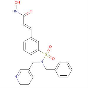 866323-61-7  2-Propenamide,N-hydroxy-3-[3-[[(phenylmethyl)(3-pyridinylmethyl)amino]sulfonyl]phenyl]-, (2E)-