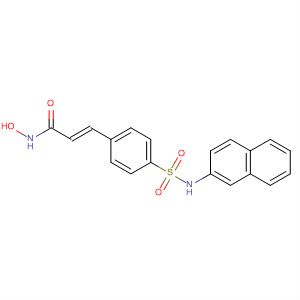 866323-72-0  2-Propenamide, N-hydroxy-3-[4-[(2-naphthalenylamino)sulfonyl]phenyl]-,(2E)-