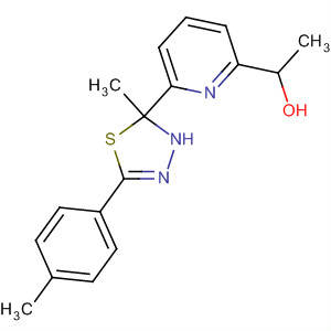 866326-51-4  2-Pyridinemethanol,6-[2,3-dihydro-2-methyl-5-(4-methylphenyl)-1,3,4-thiadiazol-2-yl]-a-methyl-