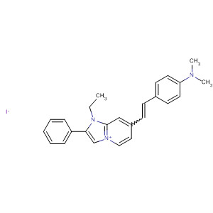 866602-05-3  1H-Imidazo[1,2-a]pyridin-4-ium,7-[2-[4-(dimethylamino)phenyl]ethenyl]-1-ethyl-2-phenyl-, iodide