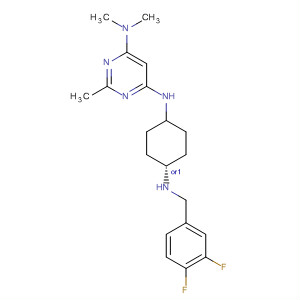 866644-06-6  4,6-Pyrimidinediamine,N'-[cis-4-[[(3,4-difluorophenyl)methyl]amino]cyclohexyl]-N,N,2-trimethyl-
