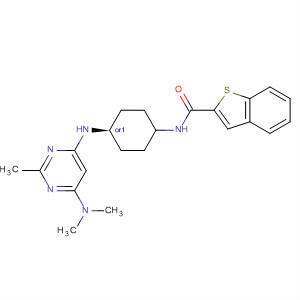 866645-05-8  Benzo[b]thiophene-2-carboxamide,N-[cis-4-[[6-(dimethylamino)-2-methyl-4-pyrimidinyl]amino]cyclohexyl]-