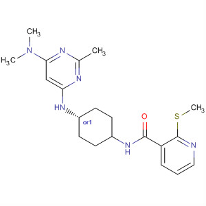 866645-24-1  3-Pyridinecarboxamide,N-[cis-4-[[6-(dimethylamino)-2-methyl-4-pyrimidinyl]amino]cyclohexyl]-2-(methylthio)-