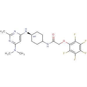 866645-40-1  Acetamide,N-[cis-4-[[6-(dimethylamino)-2-methyl-4-pyrimidinyl]amino]cyclohexyl]-2-(pentafluorophenoxy)-