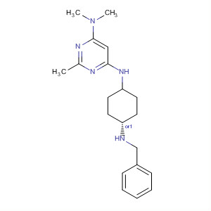 866646-56-2  4,6-Pyrimidinediamine,N,N,2-trimethyl-N'-[cis-4-[(phenylmethyl)amino]cyclohexyl]-
