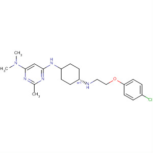 866646-63-1  4,6-Pyrimidinediamine,N'-[cis-4-[[2-(4-chlorophenoxy)ethyl]amino]cyclohexyl]-N,N,2-trimethyl-