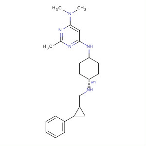 866646-84-6  4,6-Pyrimidinediamine,N,N,2-trimethyl-N'-[cis-4-[[(2-phenylcyclopropyl)methyl]amino]cyclohexyl]-