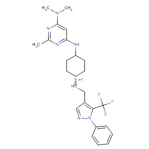 866646-85-7  4,6-Pyrimidinediamine,N,N,2-trimethyl-N'-[cis-4-[[[1-phenyl-5-(trifluoromethyl)-1H-pyrazol-4-yl]methyl]amino]cyclohexyl]-