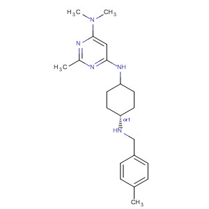 866646-88-0  4,6-Pyrimidinediamine,N,N,2-trimethyl-N'-[cis-4-[[(4-methylphenyl)methyl]amino]cyclohexyl]-
